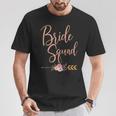 Bride Squad Bridal Shower Bridesmaid Wedding Party T-Shirt Unique Gifts