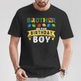 Brother Of The Birthday Boy Building Blocks Master Builder T-Shirt Unique Gifts