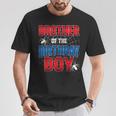 Brother Of Birthday Boy Costume Spider Web Birthday Party T-Shirt Funny Gifts