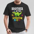 Brother Of The Birthday Boy T-Rex Rawr Dinosaur T-Shirt Funny Gifts