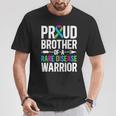 Brother Of A Rare Disease Warrior Rare Disease Awareness T-Shirt Unique Gifts