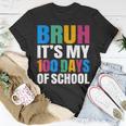 Bruh Its My 100 Days Of School 100Th Day Of School Boys T-Shirt Unique Gifts