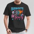 Burnouts Or Bows Gender Reveal Party Ideas Baby Announcement T-Shirt Funny Gifts