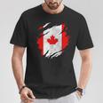 Canada Canadian Flag Vintage T-Shirt Lustige Geschenke