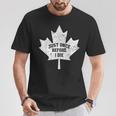 Canada Maple Leaf Vintage Just Once Before I Die Toronto T-Shirt Unique Gifts