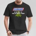 With Cannabis Du Bist Nicht Du Wenn Du Brokkoli Rauchst Motif T-Shirt Lustige Geschenke