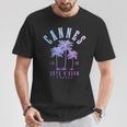 Cannes Côte D'azur France Frenchintage T-Shirt Lustige Geschenke