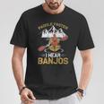 Canoe Camping Paddling Rafting Paddle Faster I Hear Banjos T-Shirt Unique Gifts