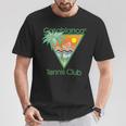 Casablanca Tennis Club T-Shirt - Tropisches Palmen & Sonnenuntergang Design Lustige Geschenke