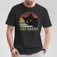 Cat Daddyintage Cat 80S Retro Style For Cat Dad T-Shirt Lustige Geschenke