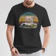 Cat At Dinner Table Animals Outfits Lovely Cat Meme T-Shirt Unique Gifts
