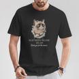 Cat Grumpy Thank You For The Memes For Women T-Shirt Unique Gifts
