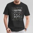 Cat Lover Math I Love Math And Cats Math Lover T-Shirt Unique Gifts