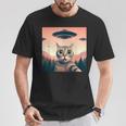 Cat Selfie With Ufo Cat Lover Meme T-Shirt Personalized Gifts