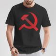 Cccp Ussr Hammer Sickle Flag Soviet Communism T-Shirt Lustige Geschenke