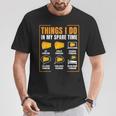 Ce Que Je Fais Pendant Mon Temps Libre Parmesan T-Shirt Cadeaux drôles