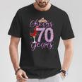 Cheers To 70 Years Old Happy 70Th Birthday Queen Women T-Shirt Unique Gifts