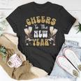 Cheers To The New Year 2024 Champagne Happy New Year 2024 T-Shirt Funny Gifts