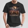 Chicken And The Total Solar Sun Eclipse 80424 2024 Chicken T-Shirt Funny Gifts