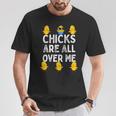 Chicks Are All Over Me Easter Baby Chicken Kids Boys T-Shirt Unique Gifts