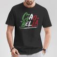 Ciao Bella Italy Flag Italian T-Shirt Lustige Geschenke