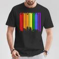 Cincinnati Ohio Downtown Rainbow Lgbt Gay Pride T-Shirt Unique Gifts