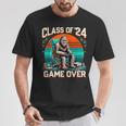 Class Of 2024 Graduation Seniors 24 Gamer Game Over T-Shirt Unique Gifts