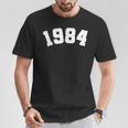 Classic 1984 Varsity Vintage College Style 40Th Birthday T-Shirt Funny Gifts