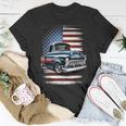 Classic Old Pickup Truck American Flag 4Th Of July Patriotic T-Shirt Unique Gifts