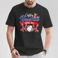 Coffee & Baseball Travel Ball Mom T-Shirt Unique Gifts