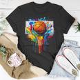 Colorful Basketball Tie Dye Color Splash Hoop Net Slam Dunk T-Shirt Unique Gifts