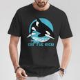 Comer La Rica Ballena Orca Meme Camiseta unisex Regalos divertidos