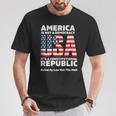 Constitutional Republic Ruled By Law Not The Mob Usa Flag T-Shirt Unique Gifts