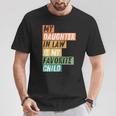 Cool My Daughter In Law Is My Favorite Child Vintage Cut T-Shirt Unique Gifts