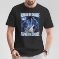 Cool Alpha Wolf Meme Human By Chance Alpha By Choice T-Shirt Unique Gifts