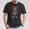 Cool Hip-Hop Bear Streetwear Graphic T-Shirt Unique Gifts