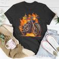 Cool Motorbike Flames And Burning Motorcycle Love T-Shirt Unique Gifts