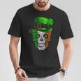 Cool St Patricks Day Maltese Dog Skull Shamrock T-Shirt Unique Gifts