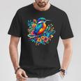 Coole Eisvogel Geist Tier Illustration Tie Dye Kunst T-Shirt Lustige Geschenke