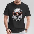 Cooler Kakaduogel Trägt Sonnenbrille Grafik Kunst T-Shirt Lustige Geschenke