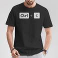 Copy Ctrl C Father's Day Mother's Day T-Shirt Funny Gifts