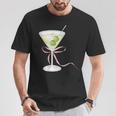 Coquette Bow With Martini Coquette Aesthetic T-Shirt Personalized Gifts