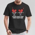 Couple Heart Workout Valentines Day Love Gym Fitness Lifting T-Shirt Unique Gifts