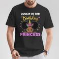 Cousin Of The Birthday Princess Melanin Afro Unicorn Cute T-Shirt Unique Gifts