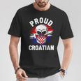 Croatia Men's Zagreb Croatia Hrvatska Black T-Shirt Lustige Geschenke