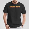 Crush City Houston Signature Orange Stripes T-Shirt Unique Gifts