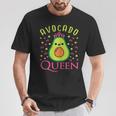 Cute Avocado Queen Vegan Heart T-Shirt Lustige Geschenke