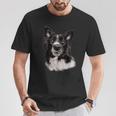 Cute Face Border Collie Dog T-Shirt Lustige Geschenke