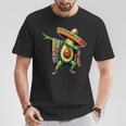 Dabbing Mexican Poncho Avocado Cinco De Mayo T-Shirt Unique Gifts