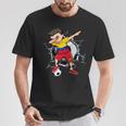 Dabbing Soccer Boy Venezuela Football Fans Ball Cracked Wall T-Shirt Unique Gifts